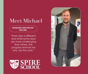 Michael Murchison, Mandarin and English teacher