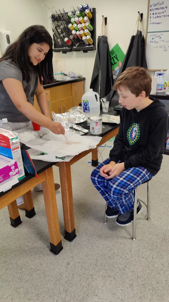 High School Students making Biopolymers