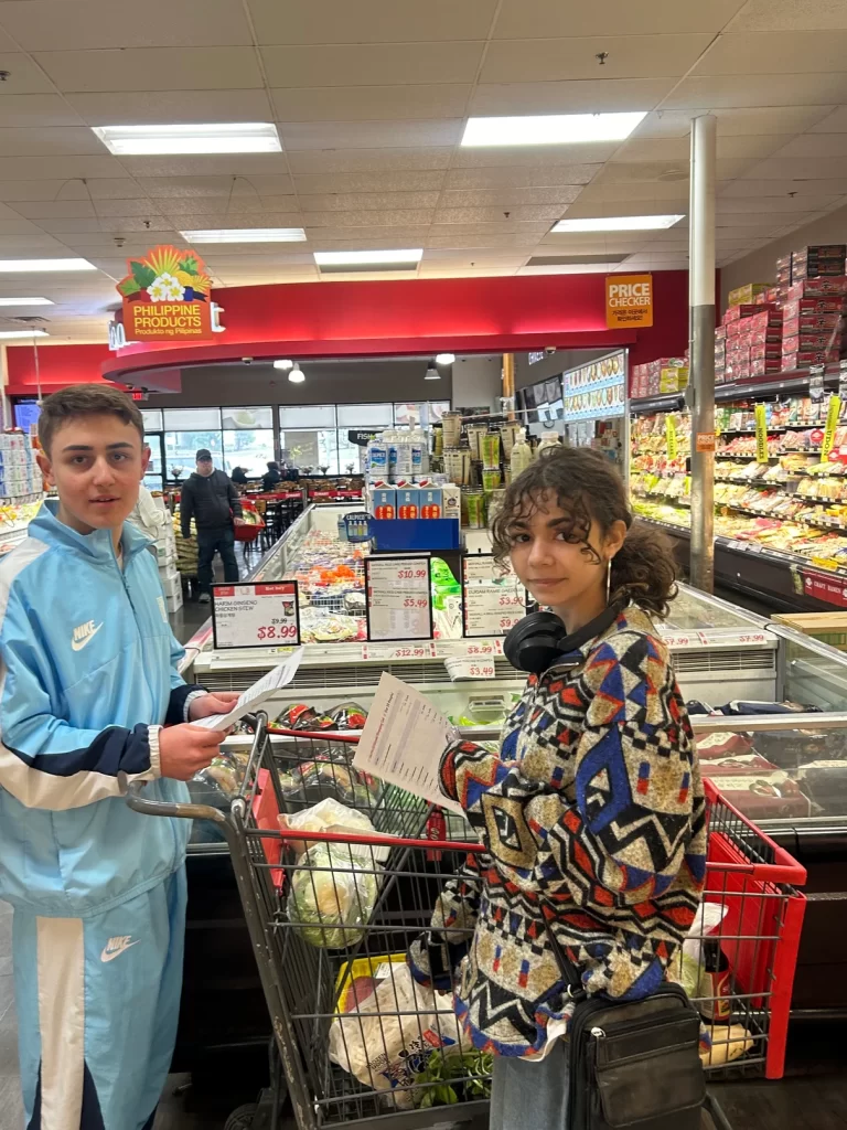 Japanese, Chinese & Culinary students took a trip to H-Mart and completed a scavenger hunt
