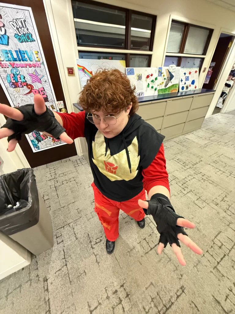 Halloween Truck or Treat  student dressed up