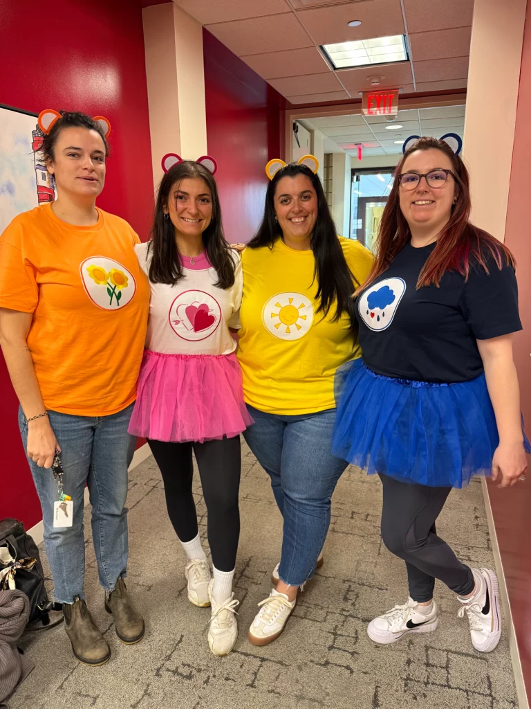 Halloween Truck or Treat teachers at the Spire School dressed up