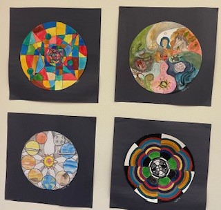 Four circular art projects by Spire school students