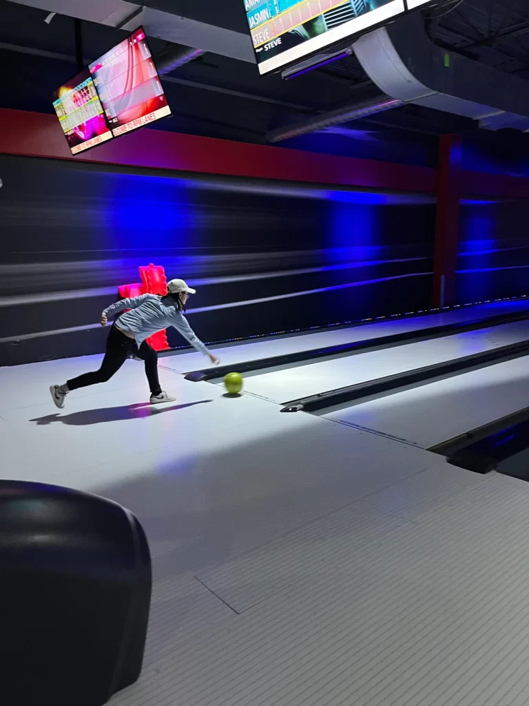 Bowling during RPM Raceway staff outing