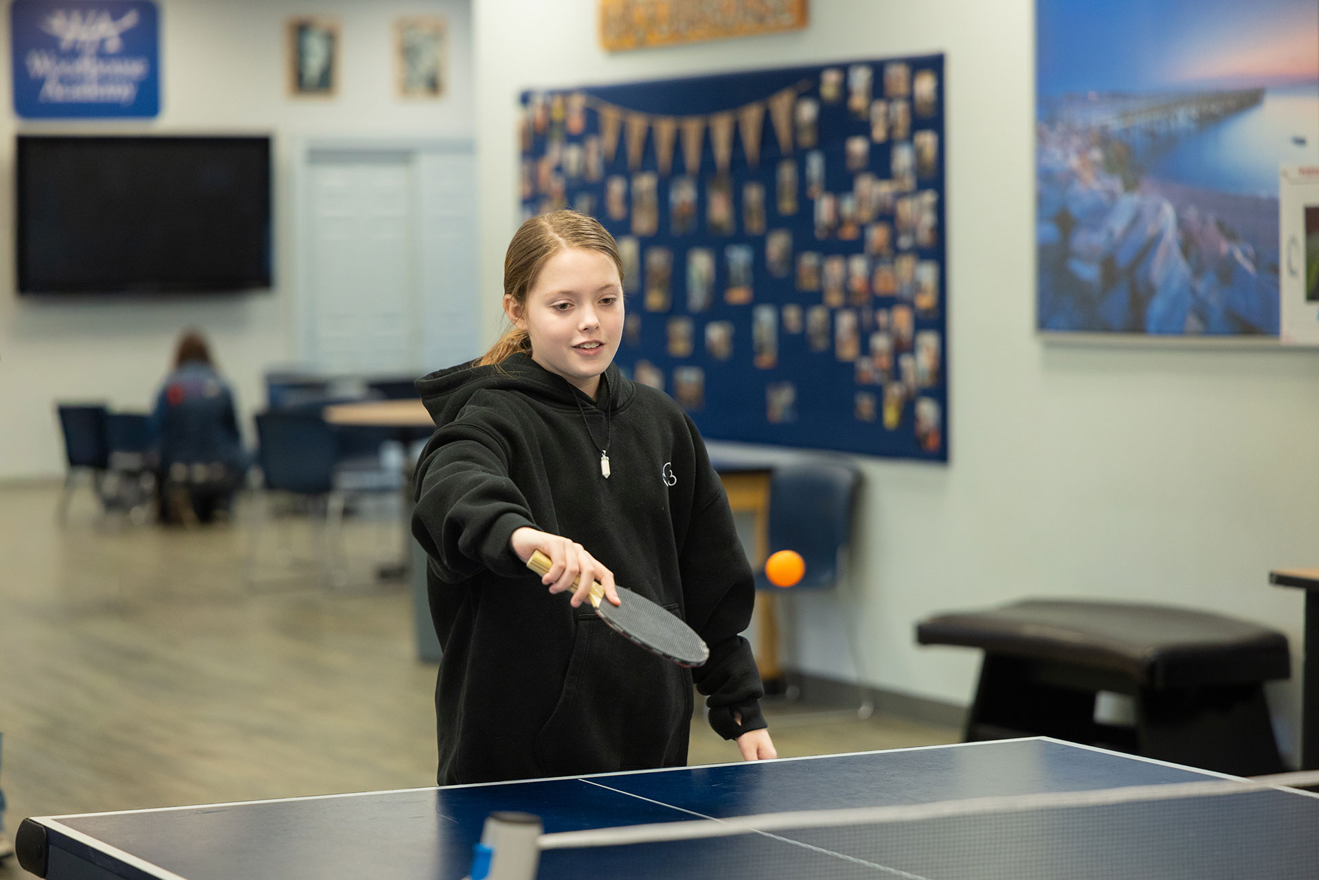 Woodhouse Academy Student Playing Ping Pong